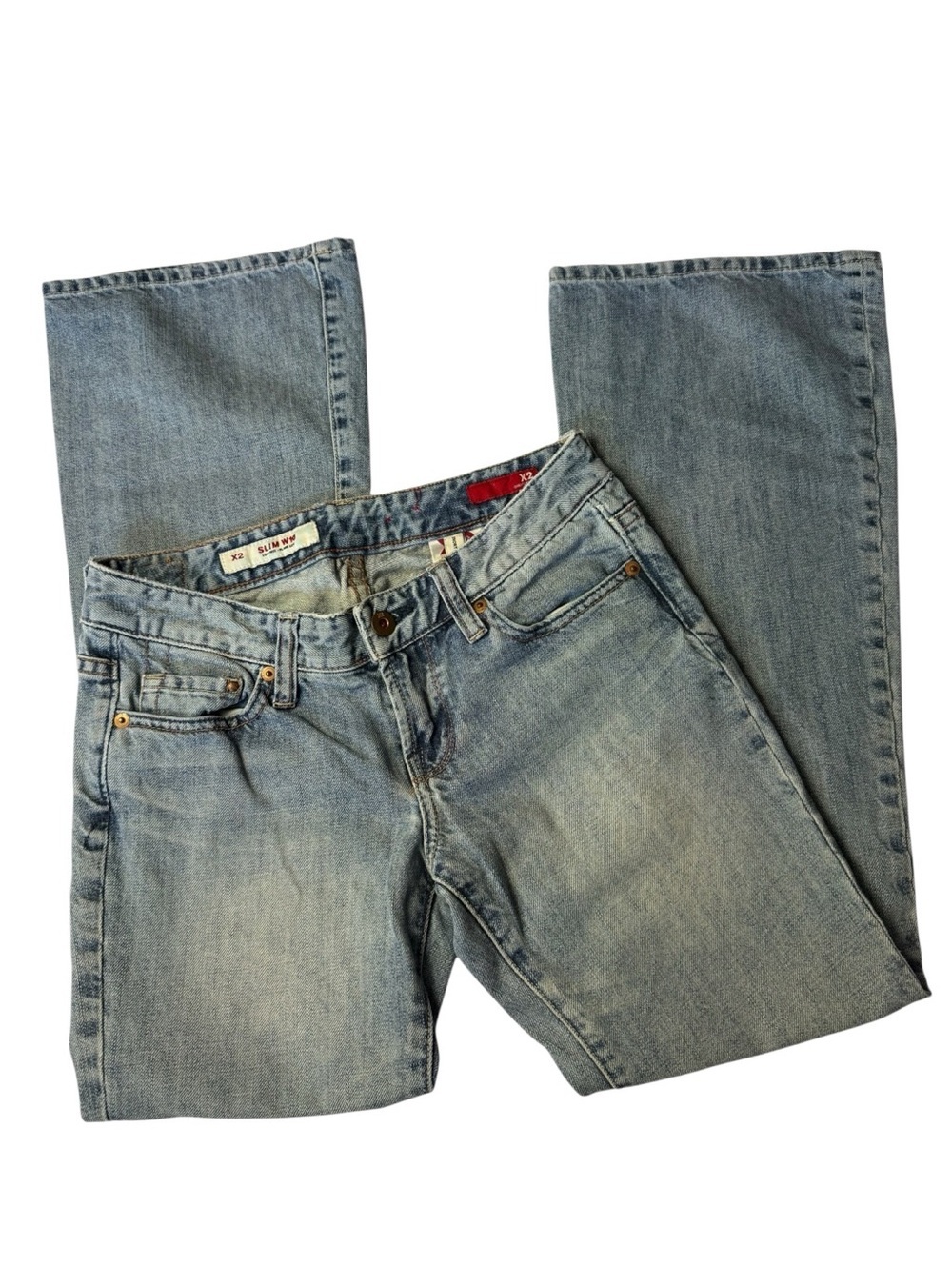 X2 Light Blue Straight Jeans